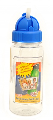045635513365 FotoFrame Water Bottle With Straw