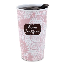 667665150657 Pretty Prints Strong And Courageous Tumbler