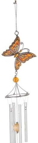 096069631583 Butterfly Pewterworks Crystal Chime