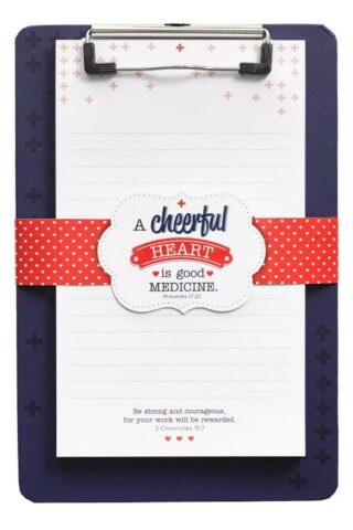 6006937131972 Cheerful Heart Clipboard With Notepad