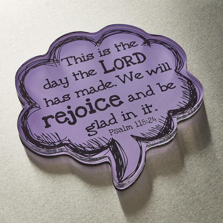 6006937132450 Psalm 118:24 Speech Bubble (Magnet)