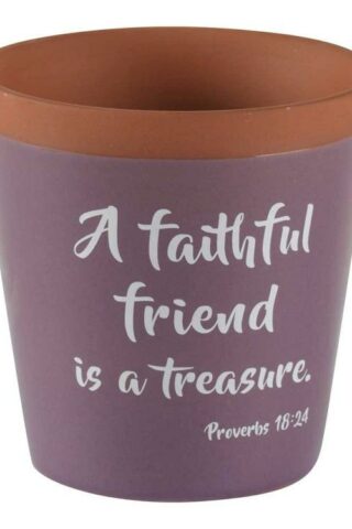 603799307482 Faithful Friend Terra Cotta Flower Pot