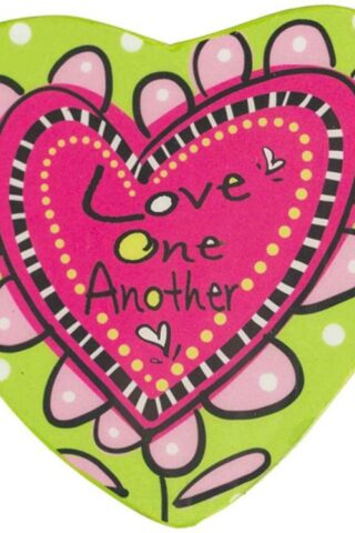 603799449441 Love One Another Heart Shape (Magnet)