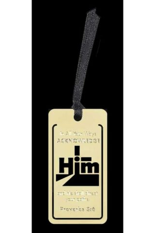 603799538282 In All Your Ways 18K Brass Bookmark