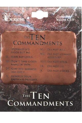 603799543286 10 Commandments Visor Clip