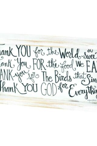 603799782906 Thank You For Food Tabletop Plaque