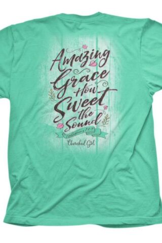 612978527313 Cherished Girl Amazing Grace Shiplap (Small T-Shirt)