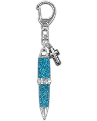 612978917411 Bling Pen With Cross Dangle