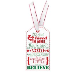 667665123620 Believe Tag (Ornament)