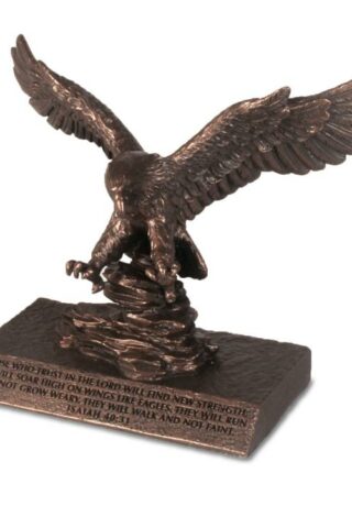 667665201526 Small Prayer Eagle Cast Stone