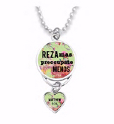 689746600127 Pray More Worry Less Rearview Mirror Charm