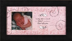 767722122914 For This Child Girl Photo Or Footprint Frame