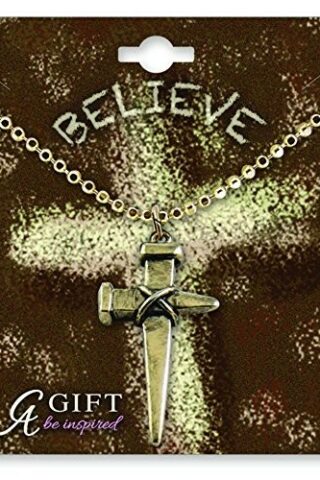 785525274135 Believe Antique Nail Cross