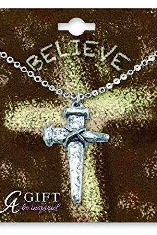 785525274142 Believe Antique Nail Cross