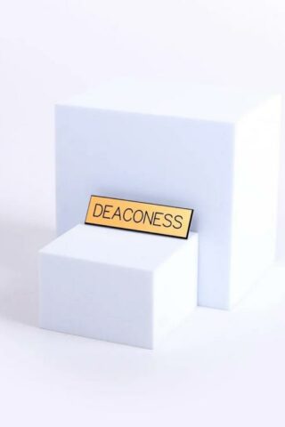 788200450442 Deaconess Engraved Plastic Badge