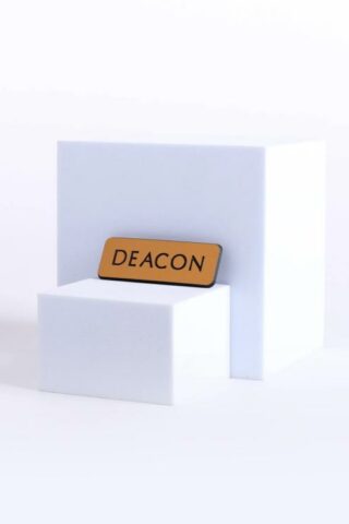 788200450718 Deacon Badge Magnetic Back