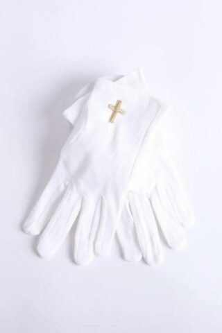 788200504558 Worship Gloves With Gold Cross