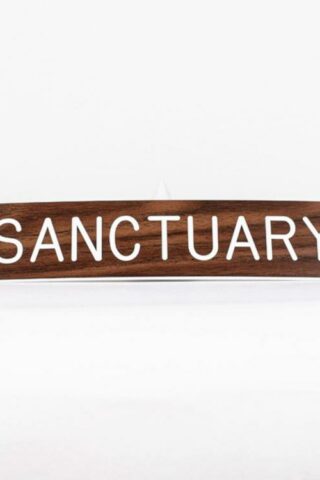 788200797257 Sanctuary Sign Adhesive Back