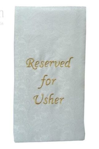 788200798025 Pew Sash Reserved For Usher