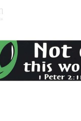 788200889204 Not Of This World Bumper Sticker