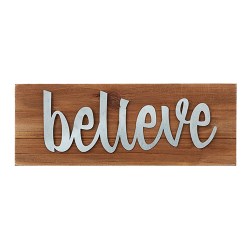 886083617096 Believe Farmers Market Tabletop Plaque