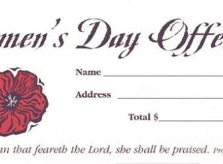 9780805474763 Womens Day Offering Offering Envelopes