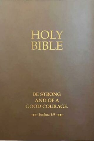 9798887691985 Sword Bible Large Print Be Strong And Courageous Life Verse Edition