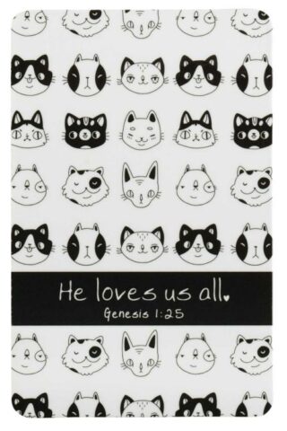 603799464611 He Loves Us All Cats Pocketcard