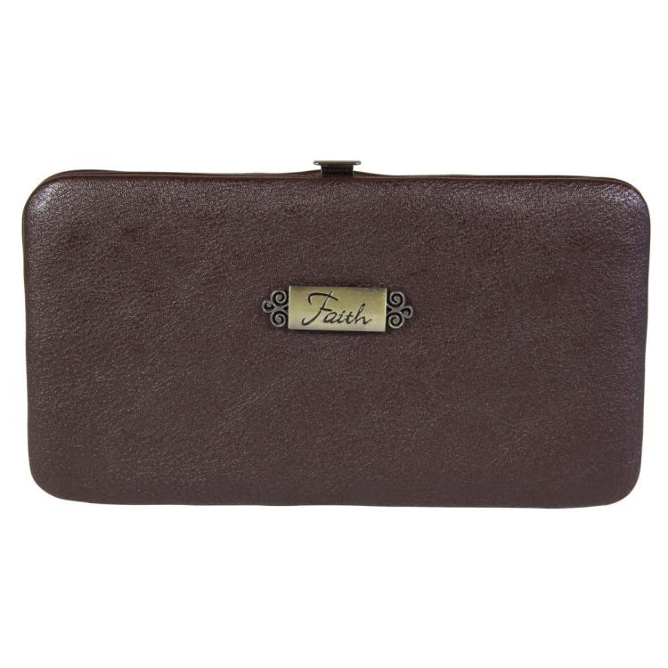 6006937113107 Faith Faux Leather Clutch