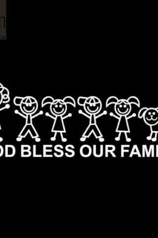 788200801688 God Bless Our Family Vinyl Decal