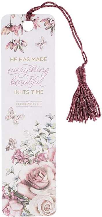 1220000134577 Everything Beautiful Bookmark with Tassel - Ecclesiastes 3:11