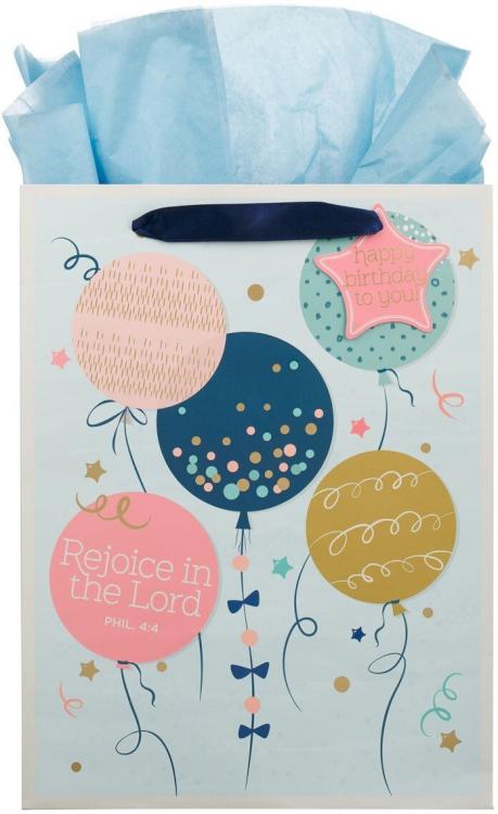 1220000323537 Large Portrait Happy Birthday Scripture Gift Bag