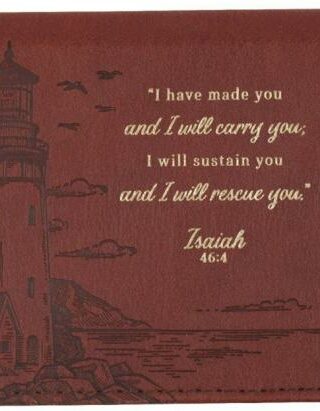 1220000326927 Premium Vegan Leather Scripture Checkbook Cover for Men & Women: I Will Carry Yo