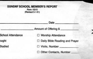 9780805408003 Sunday School Members Report Offering Envelopes