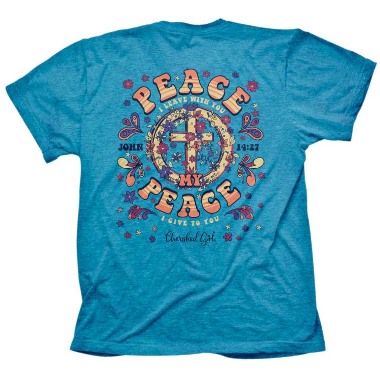 612978568712 Cherished Girl Peace (XL T-Shirt)