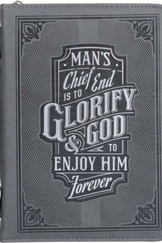 1220000324725 Classic Debossed Vegan Leather Bible Cover for Men & Women: Glorify God Inspirat