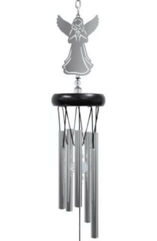 096069117636 Crystal Angel Wind Chime