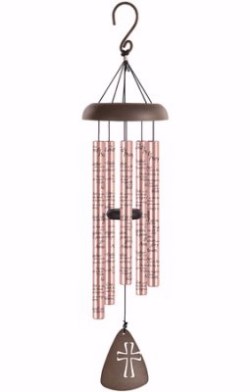 096069606666 Lords Prayer Rose Gold Sonnet Wind Chime