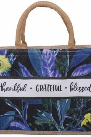 788200710133 Thankful Grateful Blessed Canvas Tote