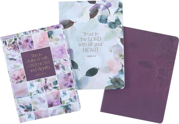 1220000323162 Strength And Dignity Notebook Set Proverbs 31:25