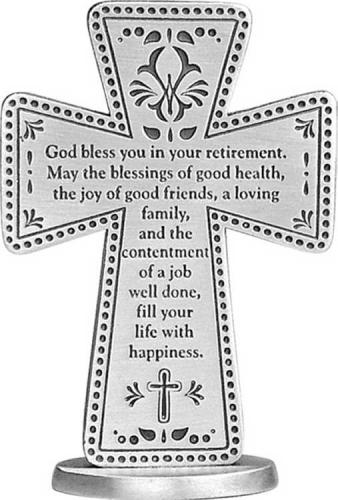 785525216753 Retirement Standing Message Cross