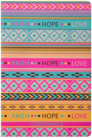 0612978553534 Faith Hope Love Boho Journal