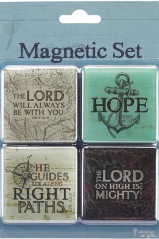 6006937138803 Nautical Refrigerator Magnets  Hope As An Anchor - Hebrews 6:19 Bible Verse  Ins