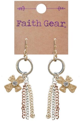 612978359389 Faith Gear Tassel Crosses (Earring)
