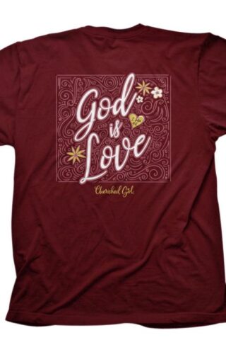 612978559642 Cherished Girl God Is Love Filigree (Small T-Shirt)