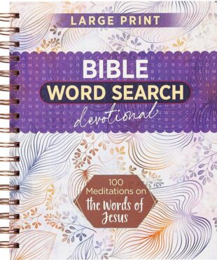 9781424571598 100 Meditations On The Words Of Jesus Bible Word Search Devotional (Large Type)